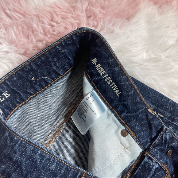 American Eagle Hi Rise Festival Cut Off Shorts Women's Size 6 - Picture 5 of 5